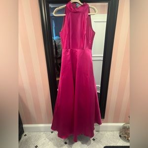 Brand new never worn Monique Lhuillier hot pink dress